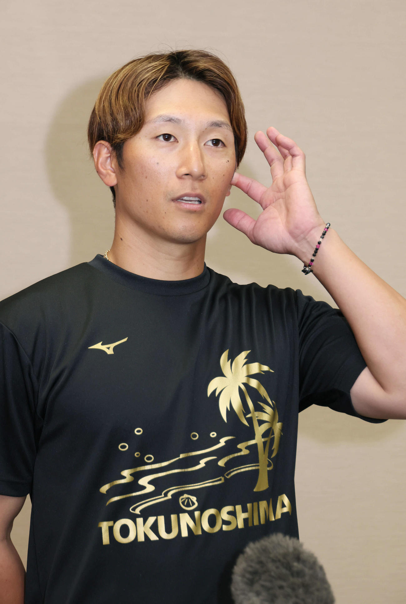 FA権を行使せず、正式に広島残留を表明した西川（撮影・加藤孝規）
