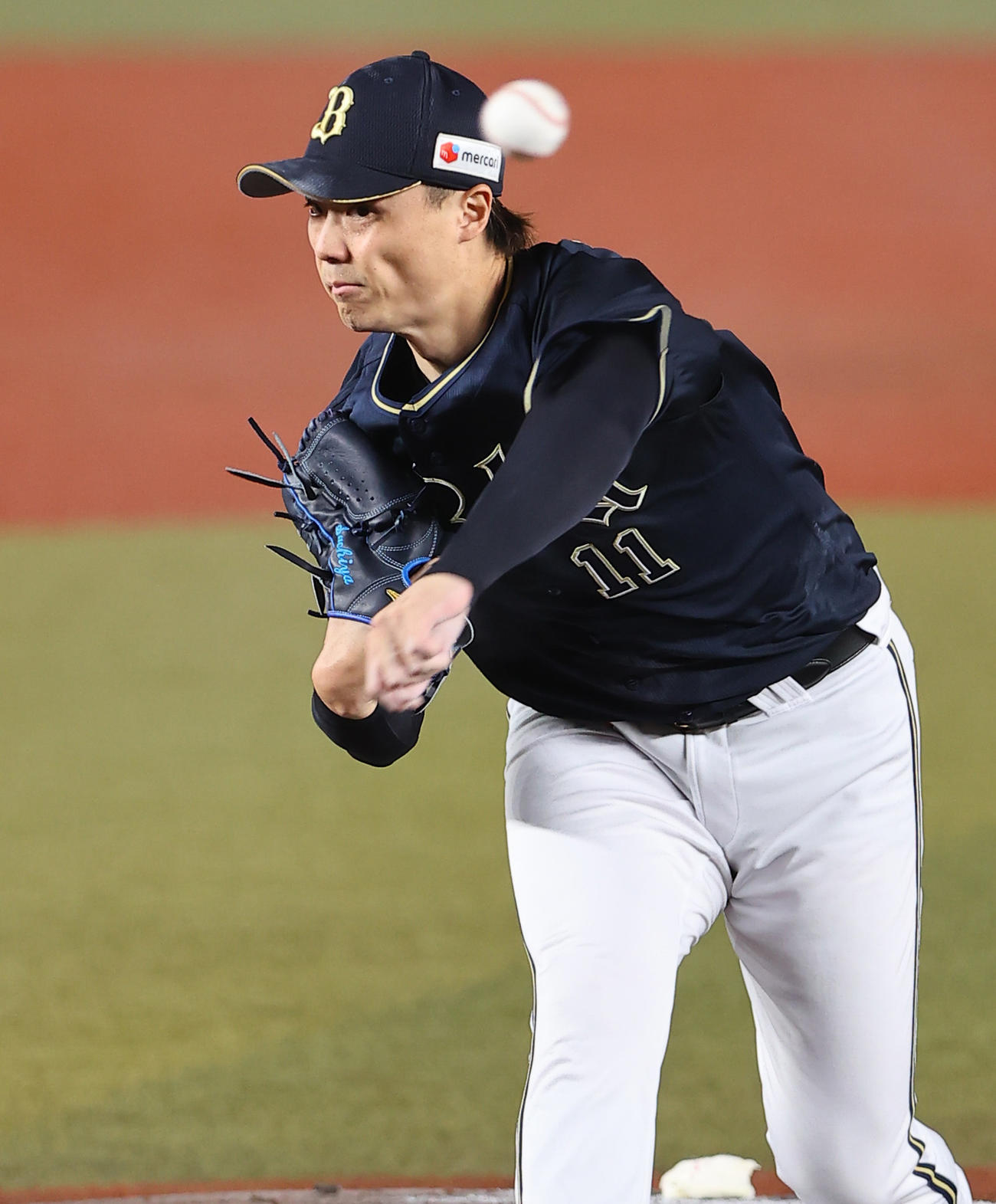 9月2日、ロッテ戦に先発したオリックス山崎福也
