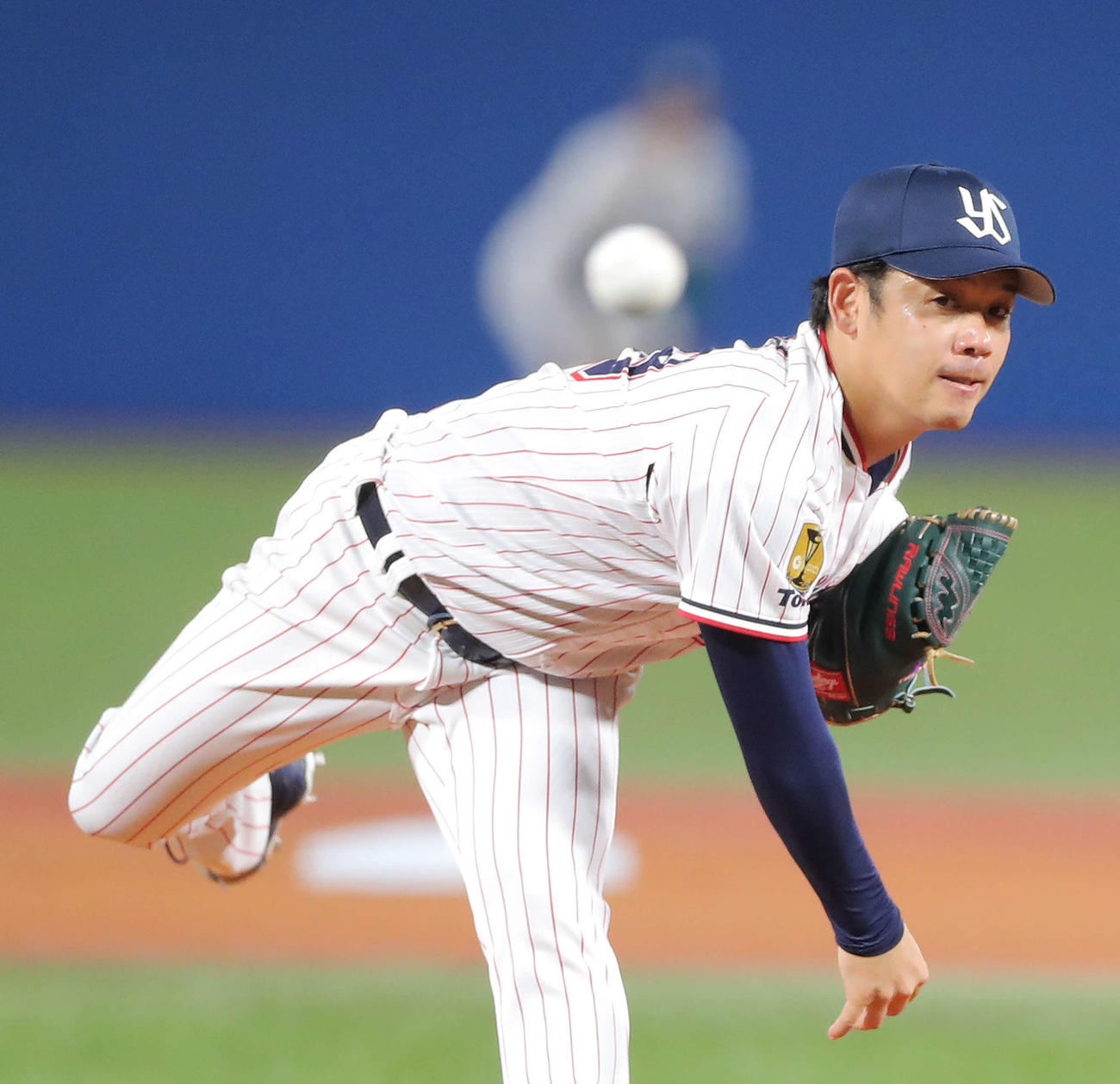 ヤクルト対オリックス　ヤクルト先発の小川（撮影・河田真司）