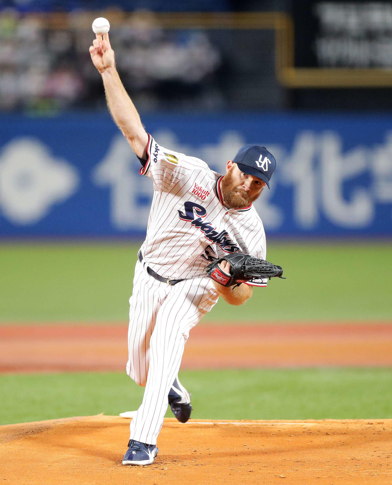 ヤクルト対オリックス　ヤクルト先発のサイスニード（撮影・河田真司）