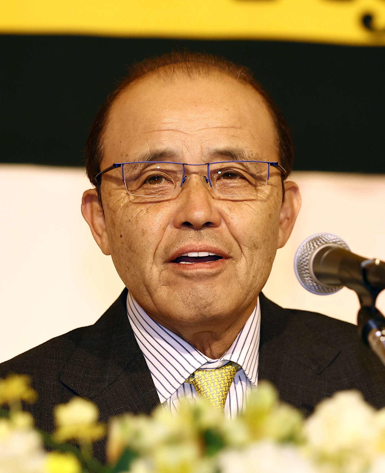 阪神タイガース岡田彰布新監督（2022年10月16日撮影）