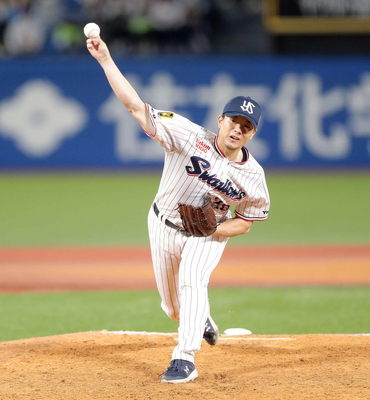 ヤクルト対オリックス　延長12回表オリックス2死、ヤクルト8番手で登板する木沢（撮影・河田真司）