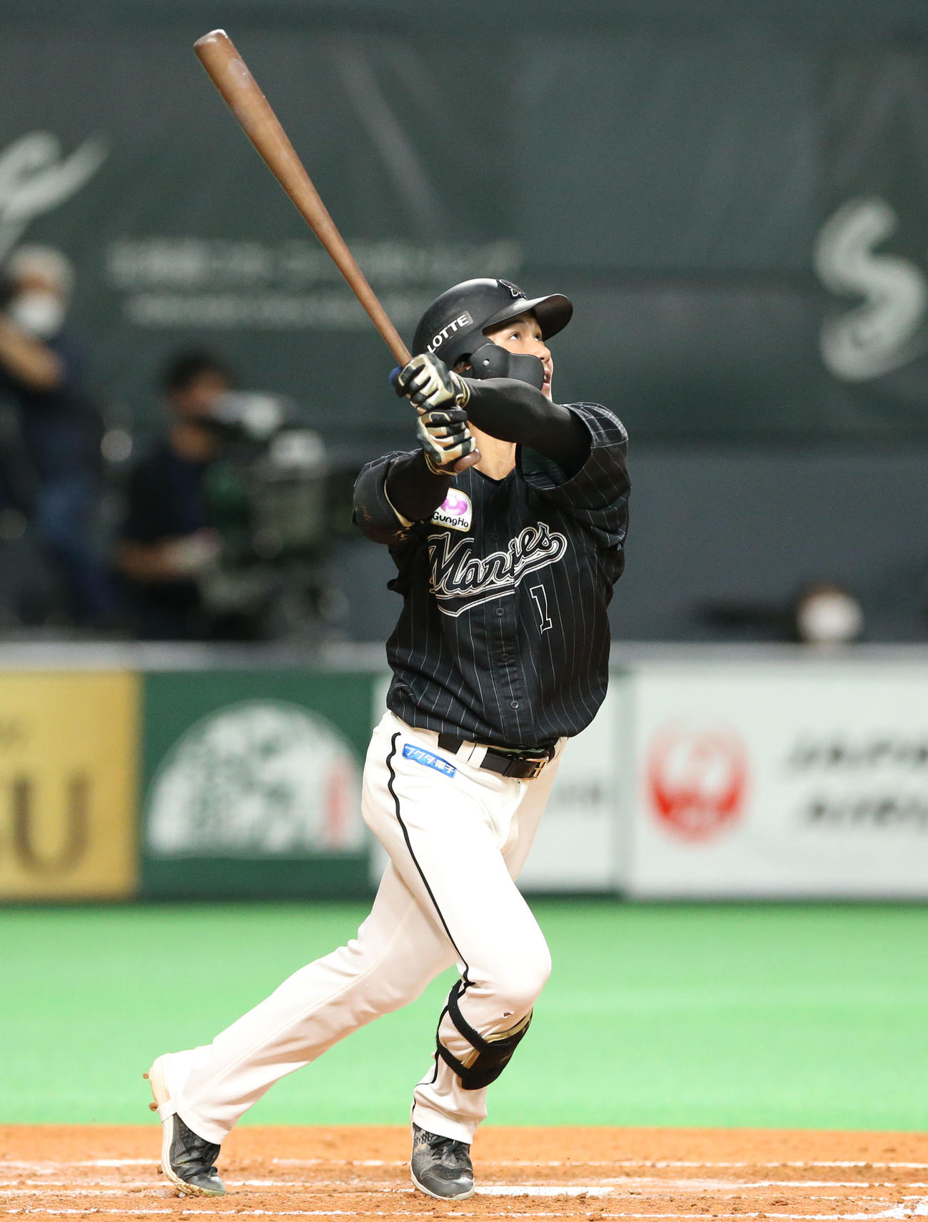 ロッテ藤原恭大（2022年9月28日撮影）