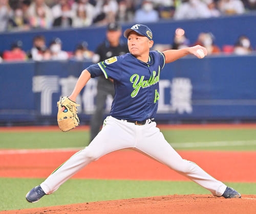 オリックス対ヤクルト　ヤクルト先発の石川（撮影・和賀正仁）
