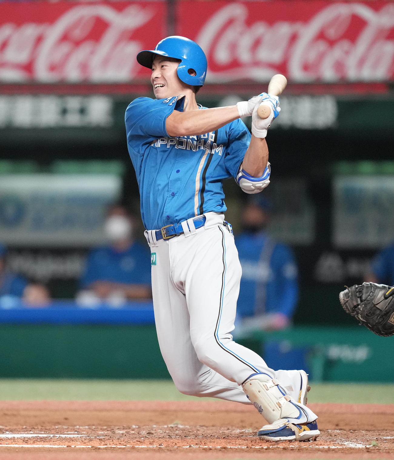 日本ハム松本剛（2022年10月2日撮影）