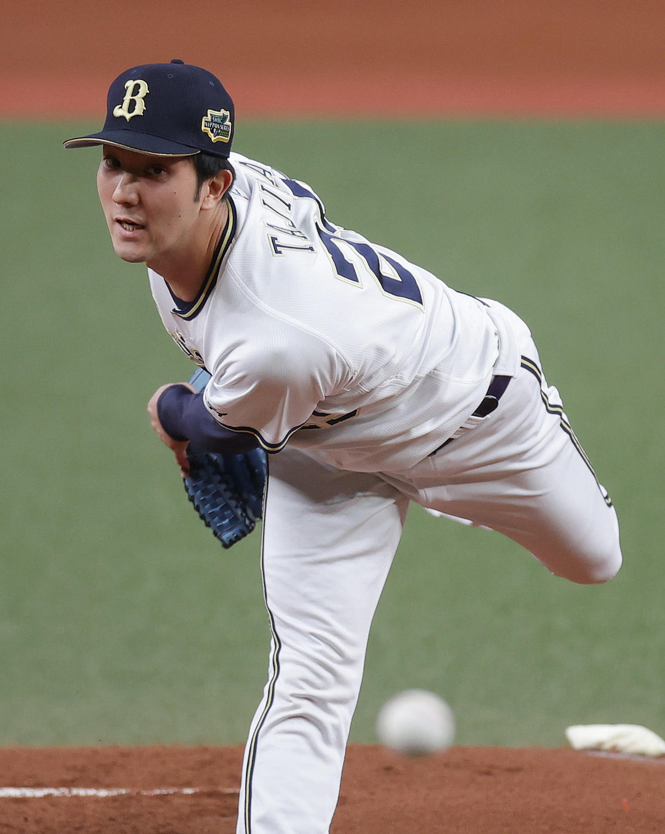 オリックス対ヤクルト　力投するオリックス先発の田嶋（撮影・前田充）