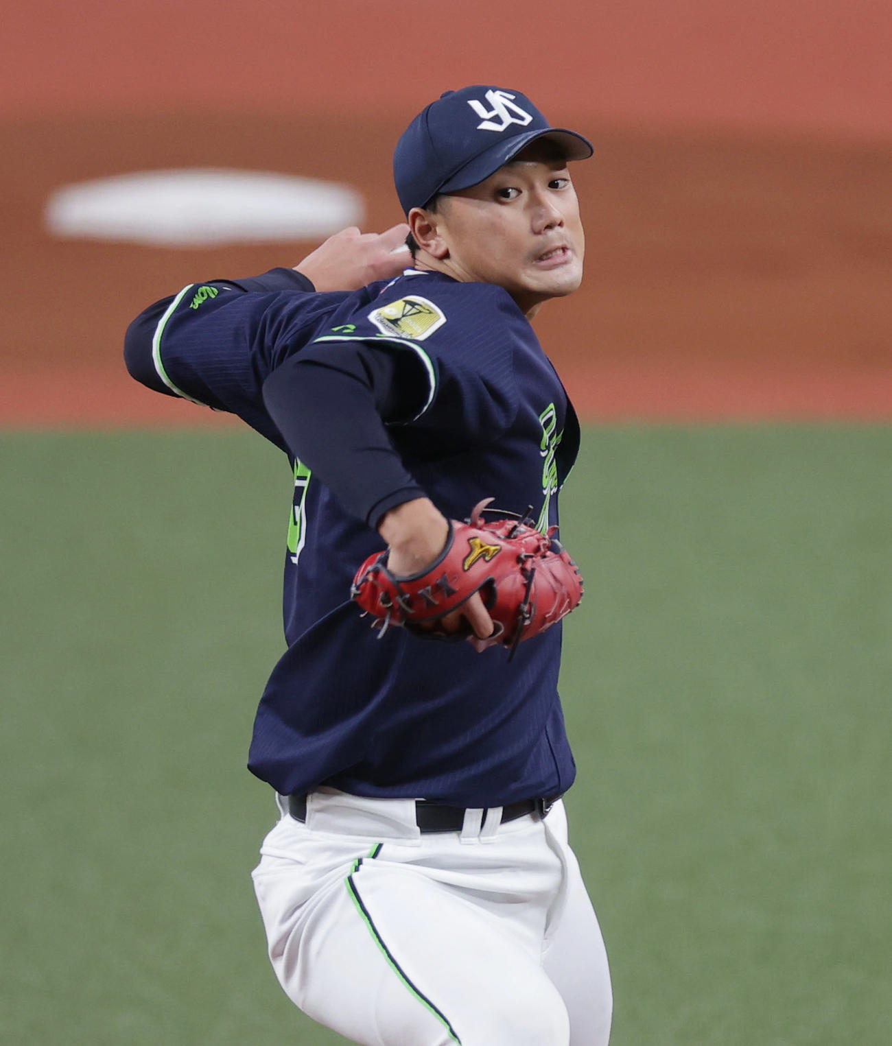 オリックス対ヤクルト　力投するヤクルト先発の山下（撮影・前田充）