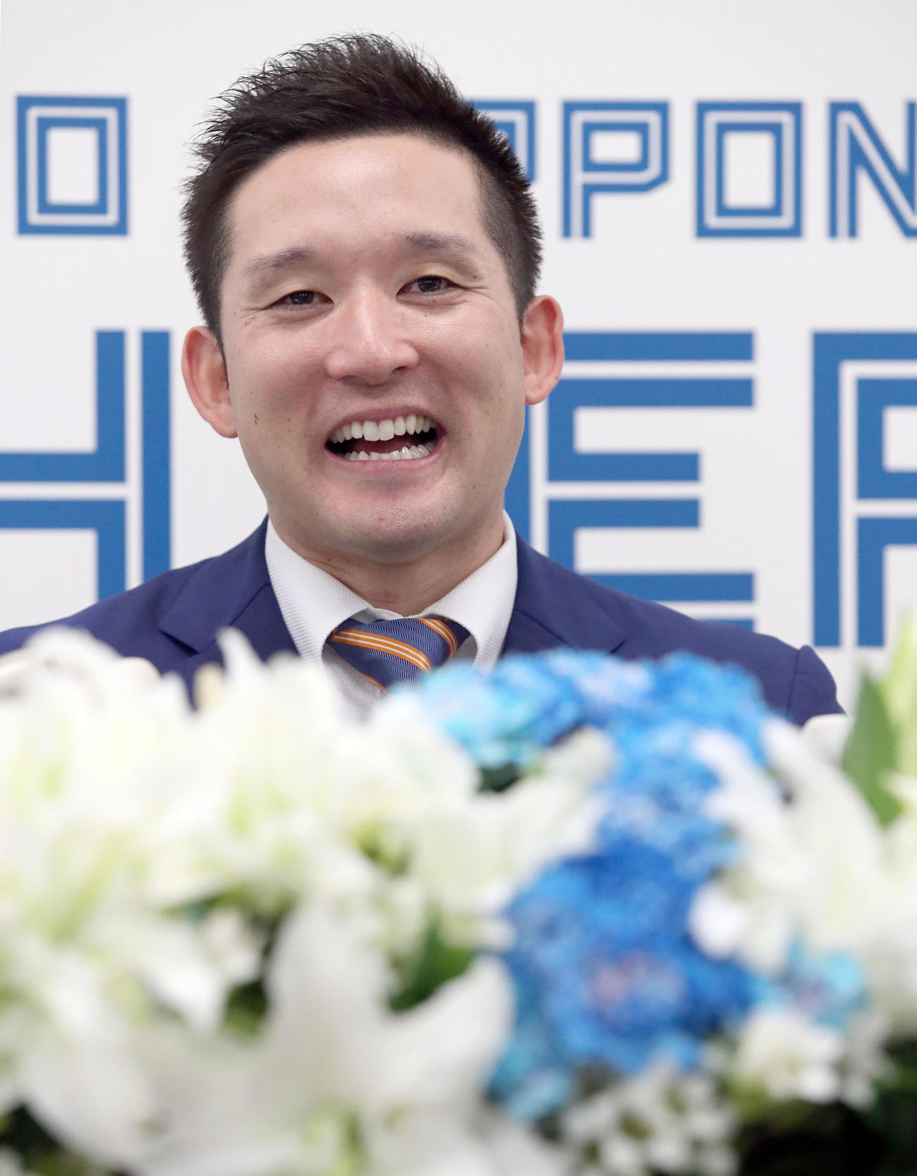 引退会見に臨む杉谷拳士（撮影・佐藤翔太）