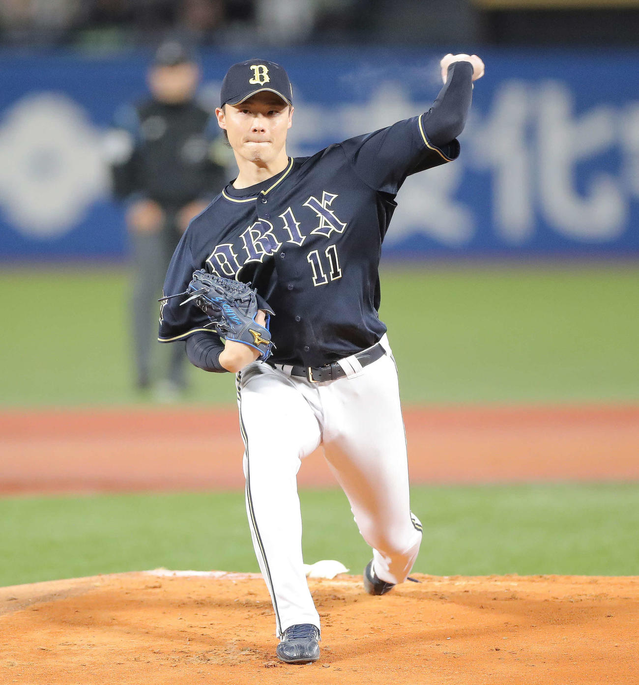 ヤクルト対オリックス　オリックス先発の山崎福（撮影・河田真司）