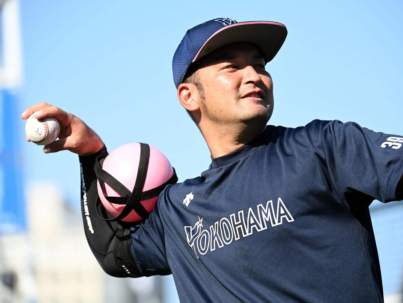 DeNA嶺井博希（2022年9月30日撮影）