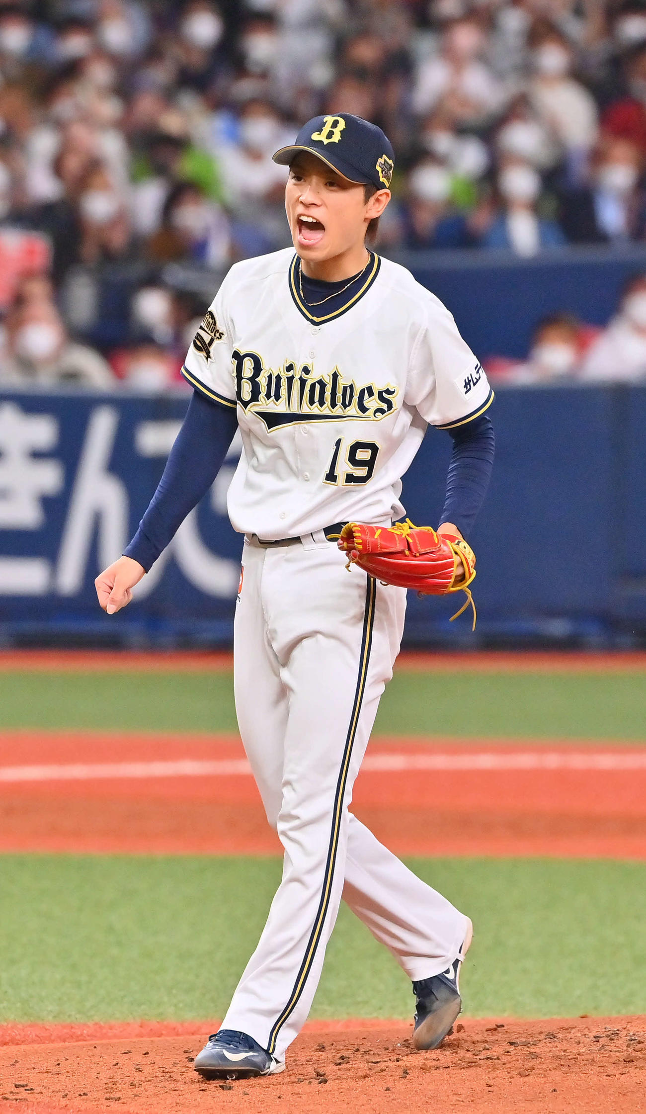 オリックス山岡泰輔（2022年10月26日撮影）