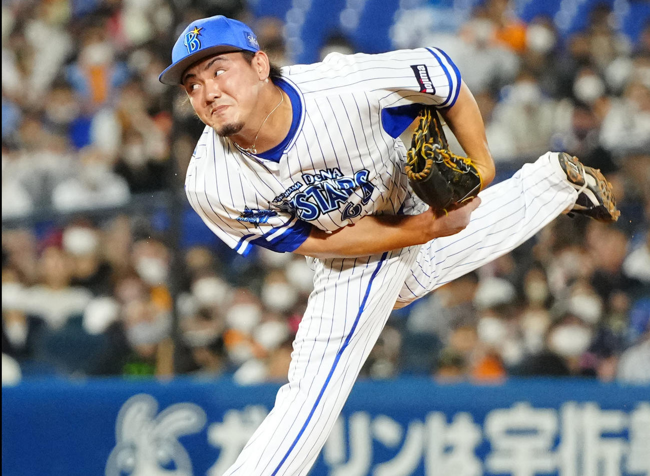 DeNA中川虎大（2022年8月18日撮影）