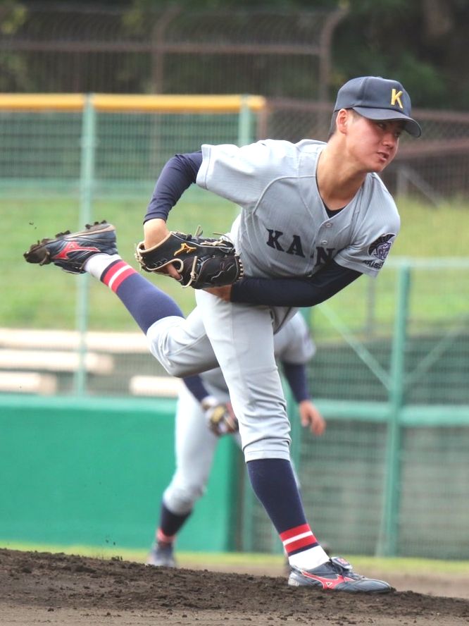 関大・金丸夢斗（2022年10月22日撮影＝写真提供：関西学生野球連盟）