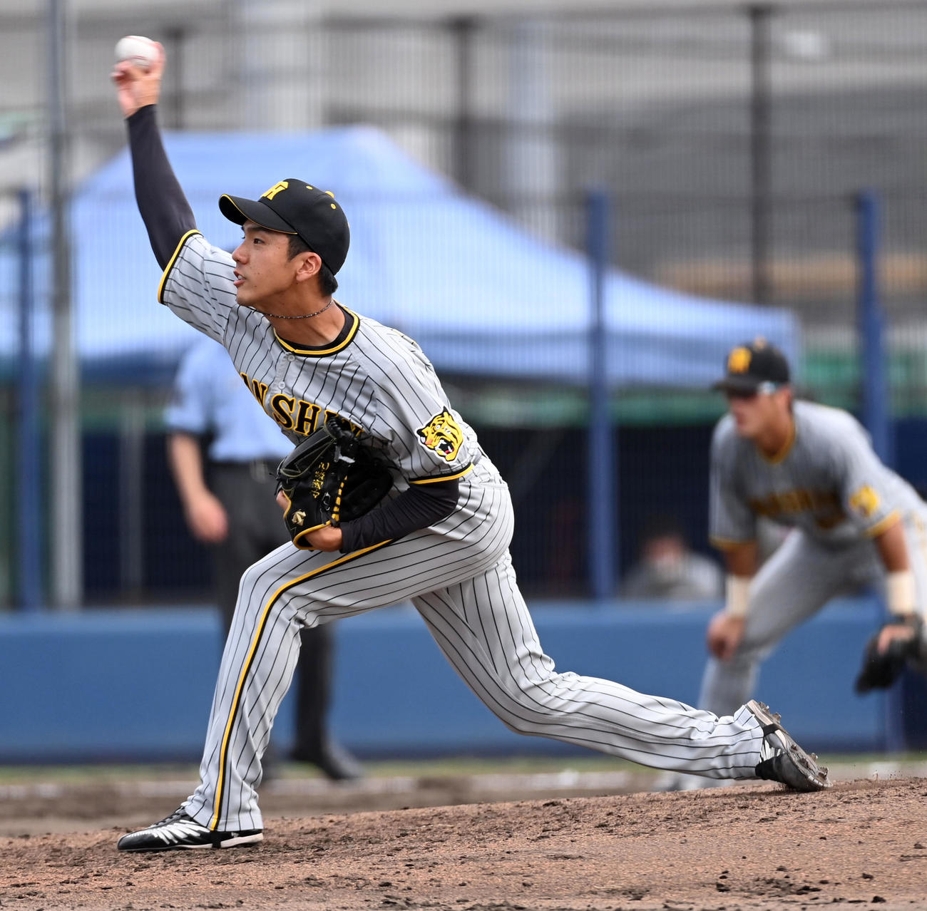 阪神　小野泰己（2022年8月23日撮影）