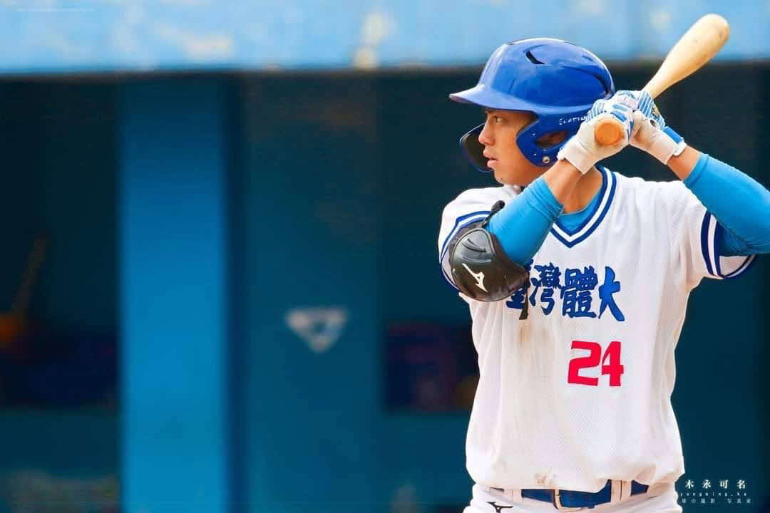 楽天から育成ドラフト4位で指名された国立台湾体育運動大・永田颯太郎内野手（本人提供）