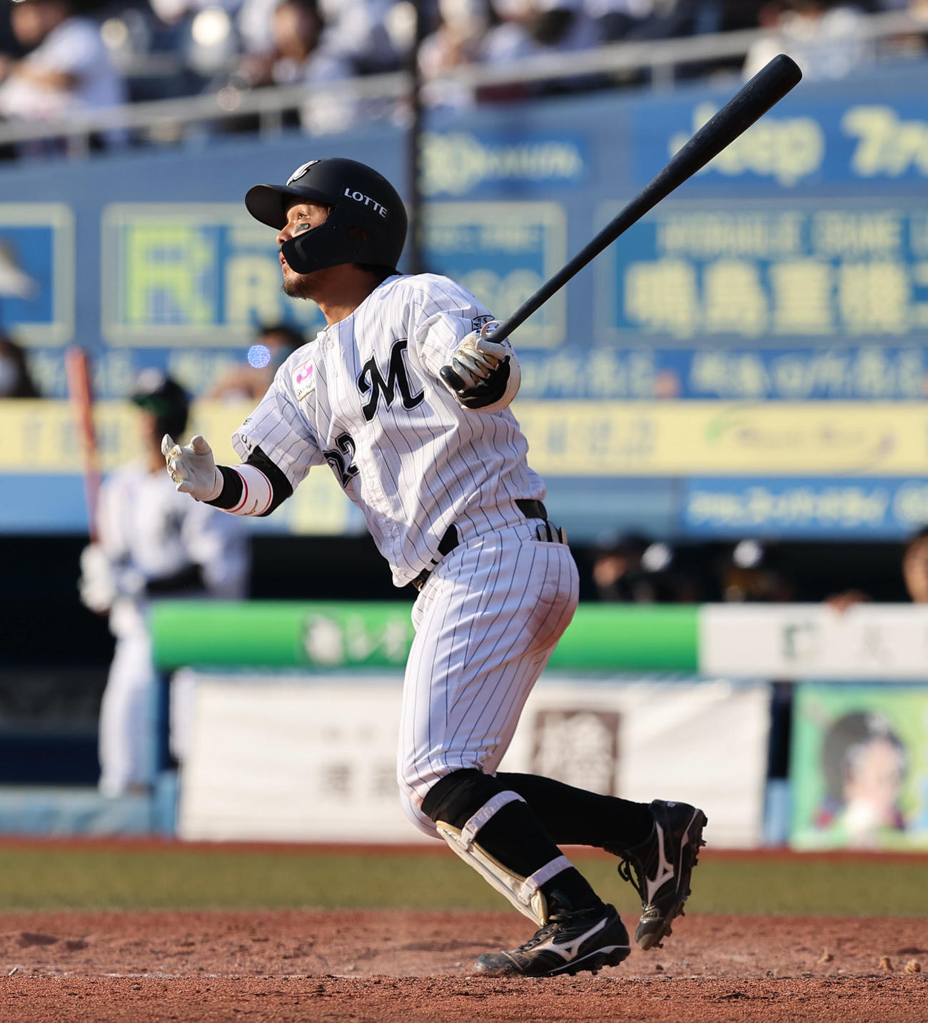 ロッテ田村龍弘（2021年10月24日撮影）