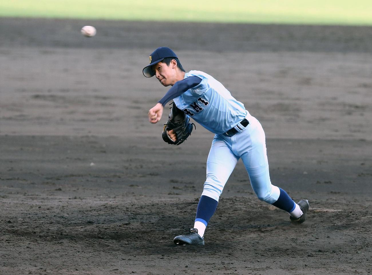 18年8月、金足農戦に登板した近江・林