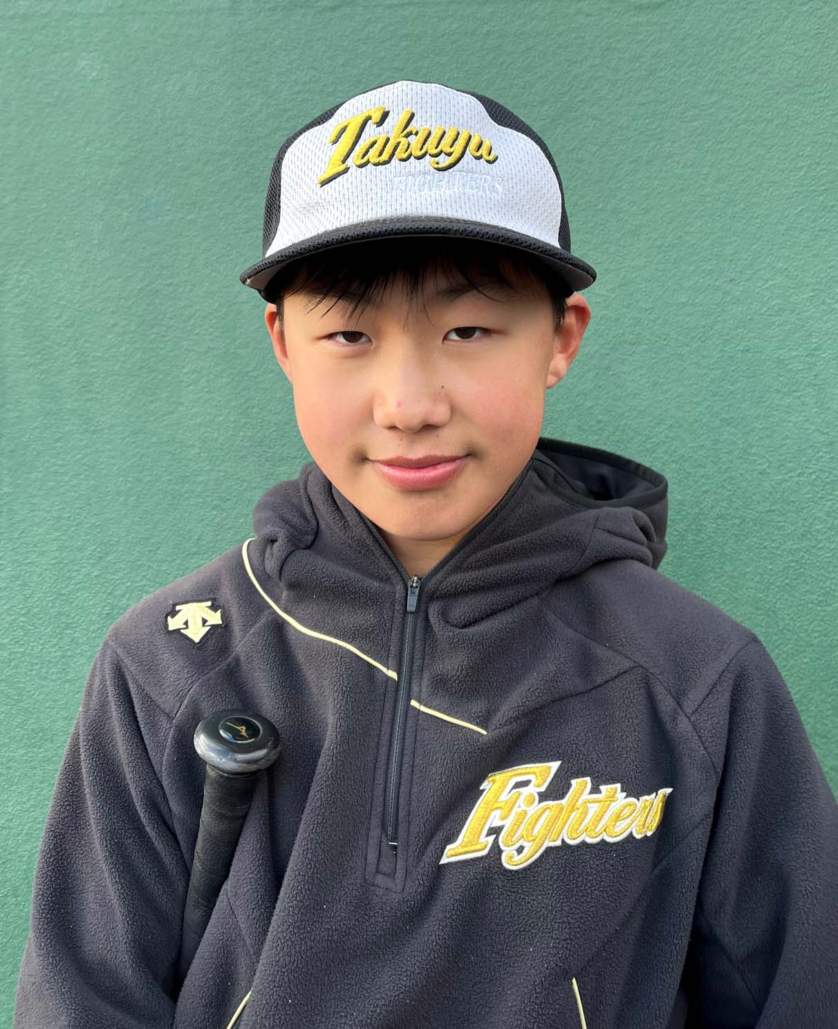 ドラフトでロッテ1位指名を受けた専大・菊地の出身チーム、拓勇ファイターズから参加した経塚投手（撮影・永野高輔）