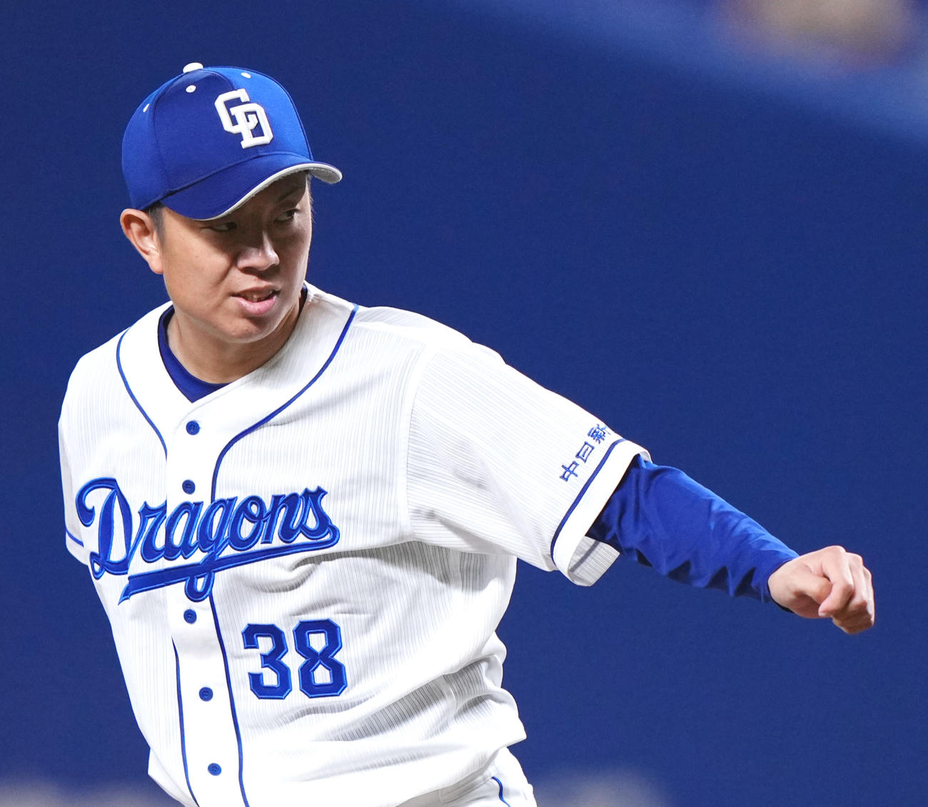 中日松葉貴大（2022年9月21日撮影）