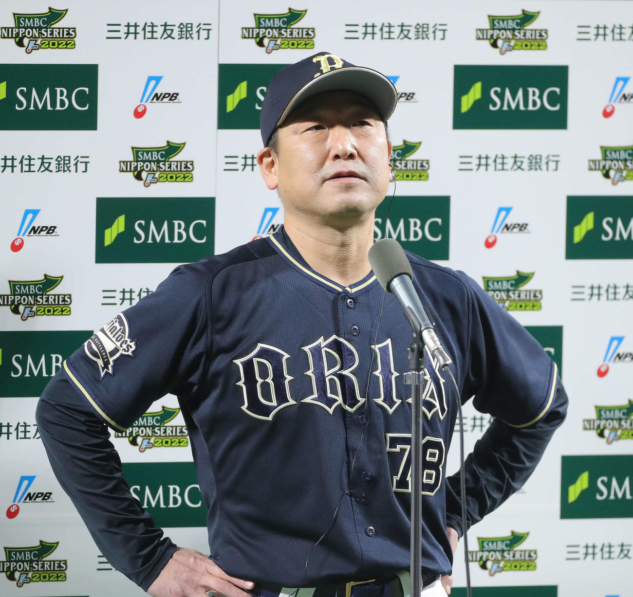 オリックス中嶋聡監督（2022年10月30日撮影）