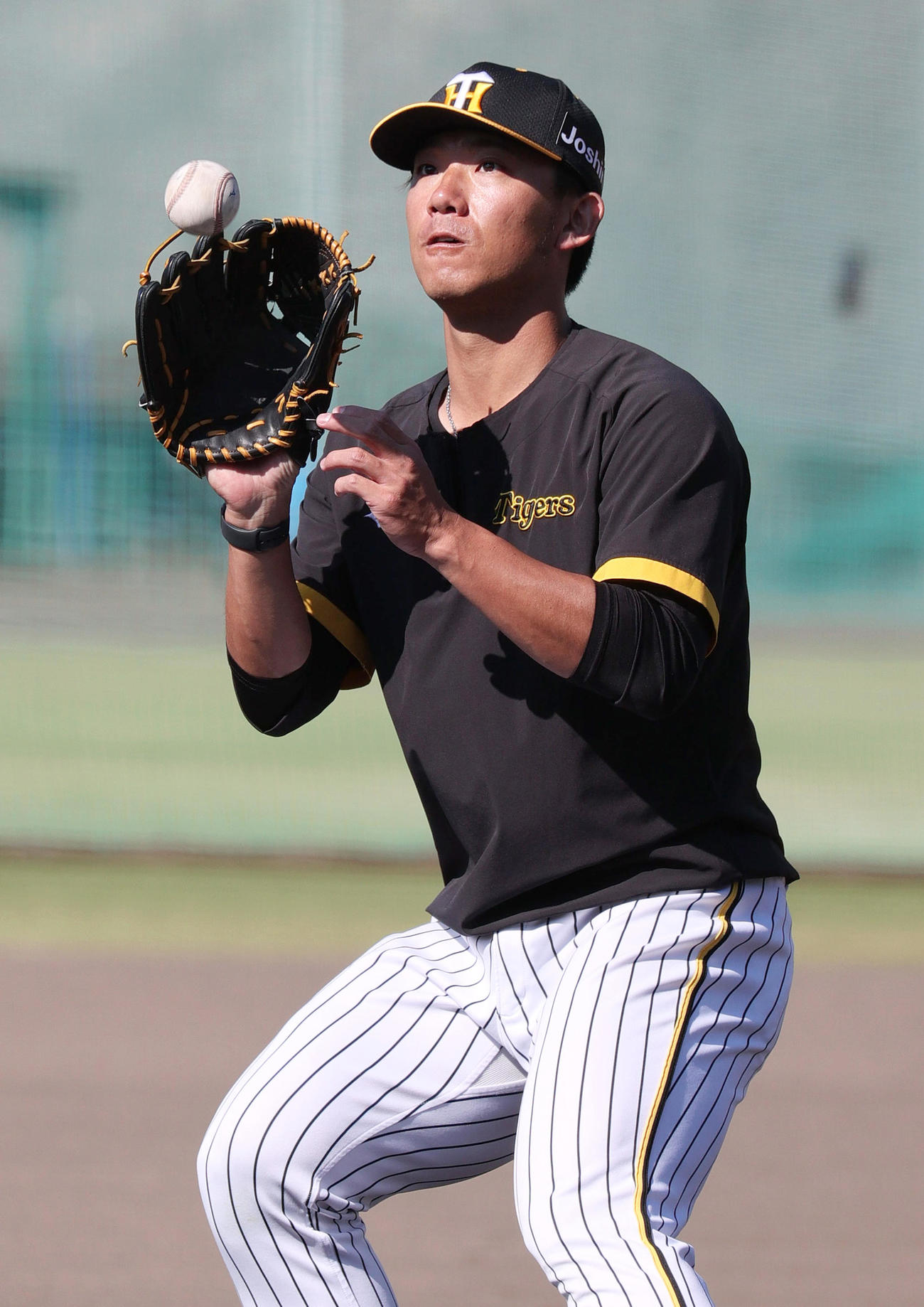 投内連係する伊藤将（撮影・上山淳一）