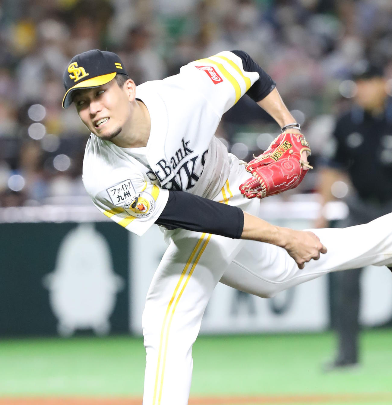 ソフトバンク千賀滉大（2022年10月8日撮影）