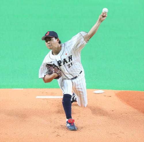 侍ジャパン】今永昇太4回10K、捕手森友哉のアドバイスで「ハイボール