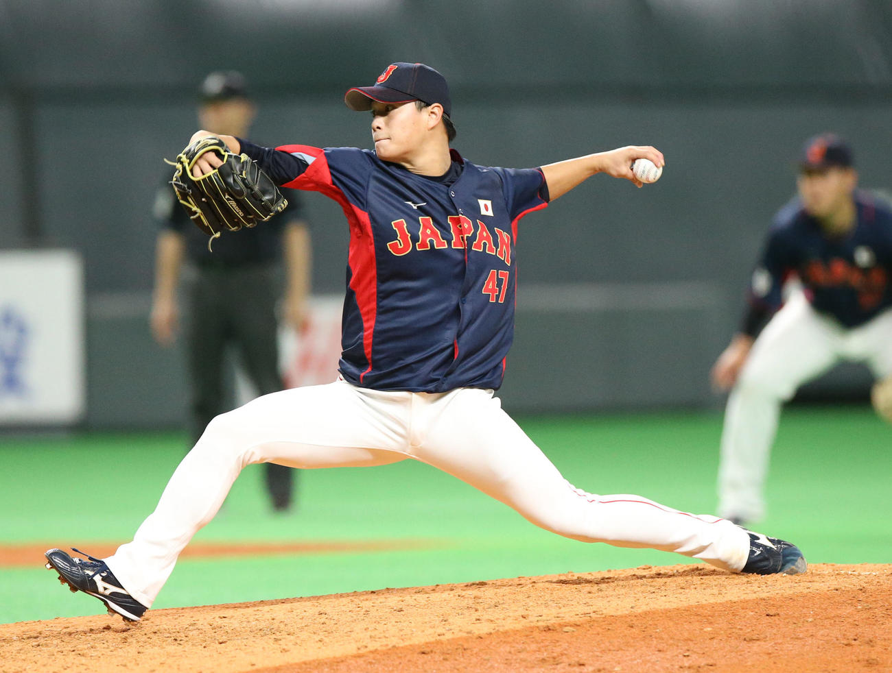 オーストラリア対日本　日本2番手の高橋奎（撮影・佐藤翔太）