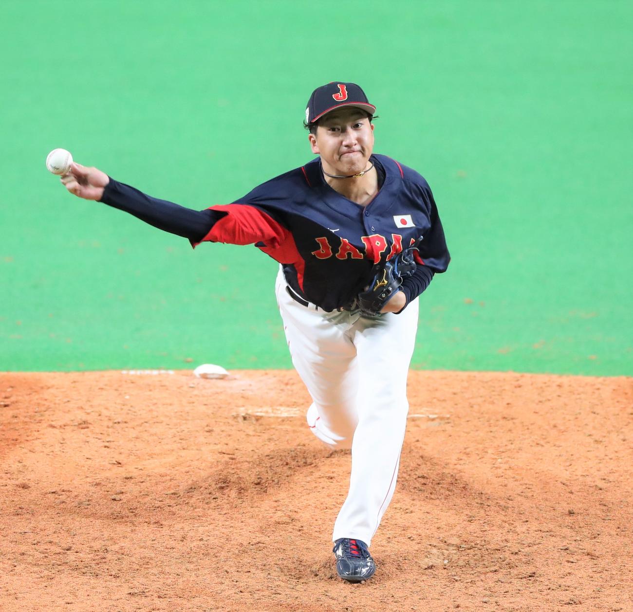 オーストラリア対日本　9回に登板の大勢（撮影・黒川智章）
