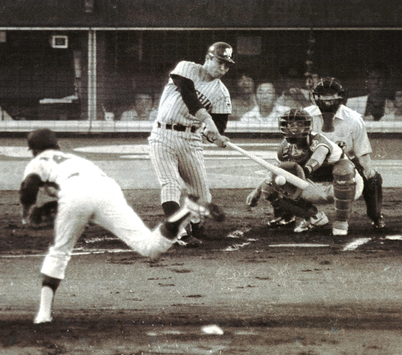 1985年7月23日　オールスター第3戦、掛布雅之と村田兆治