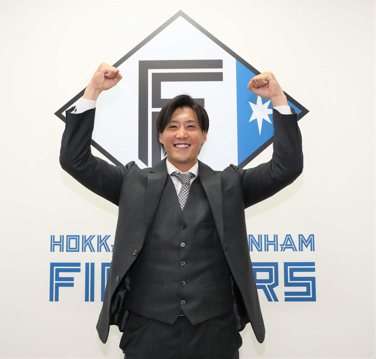 トレードで日本ハムに移籍し意気込む斎藤鋼（撮影・黒川智章）