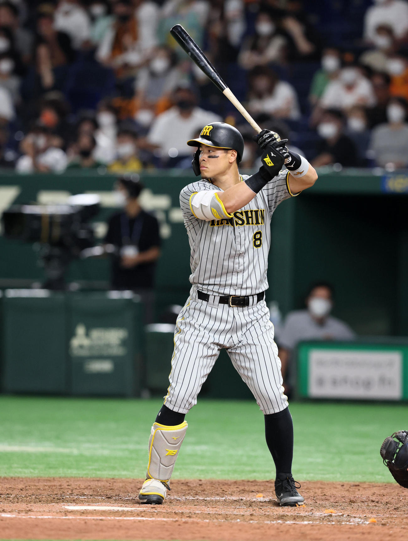 阪神佐藤輝明の打撃フォーム（2022年8月20日撮影）