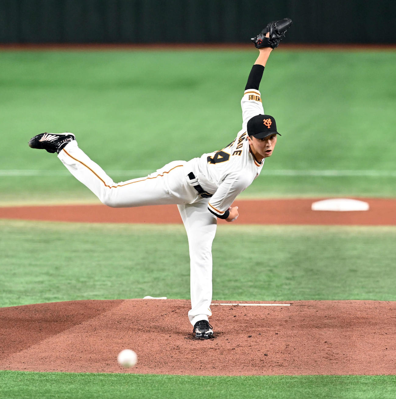 巨人直江大輔（2022年8月13日撮影）