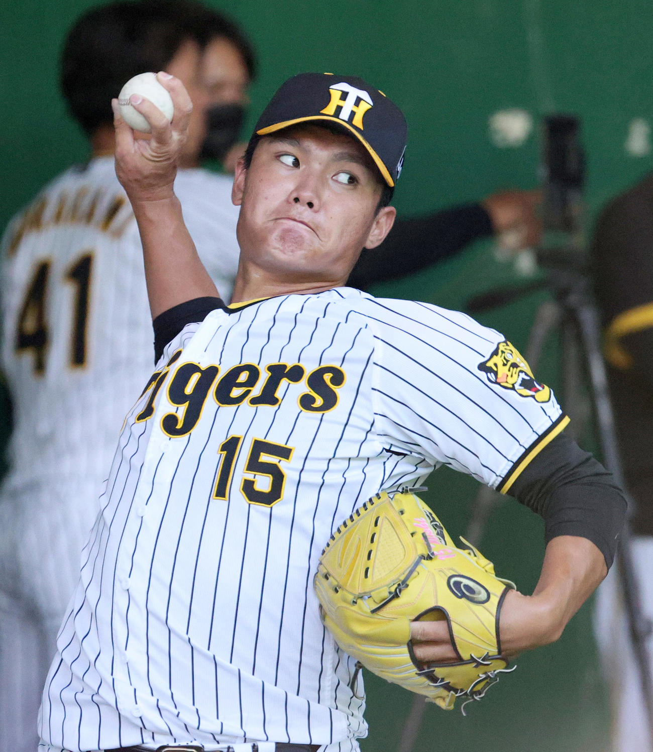阪神西純矢（2022年11月10日撮影）