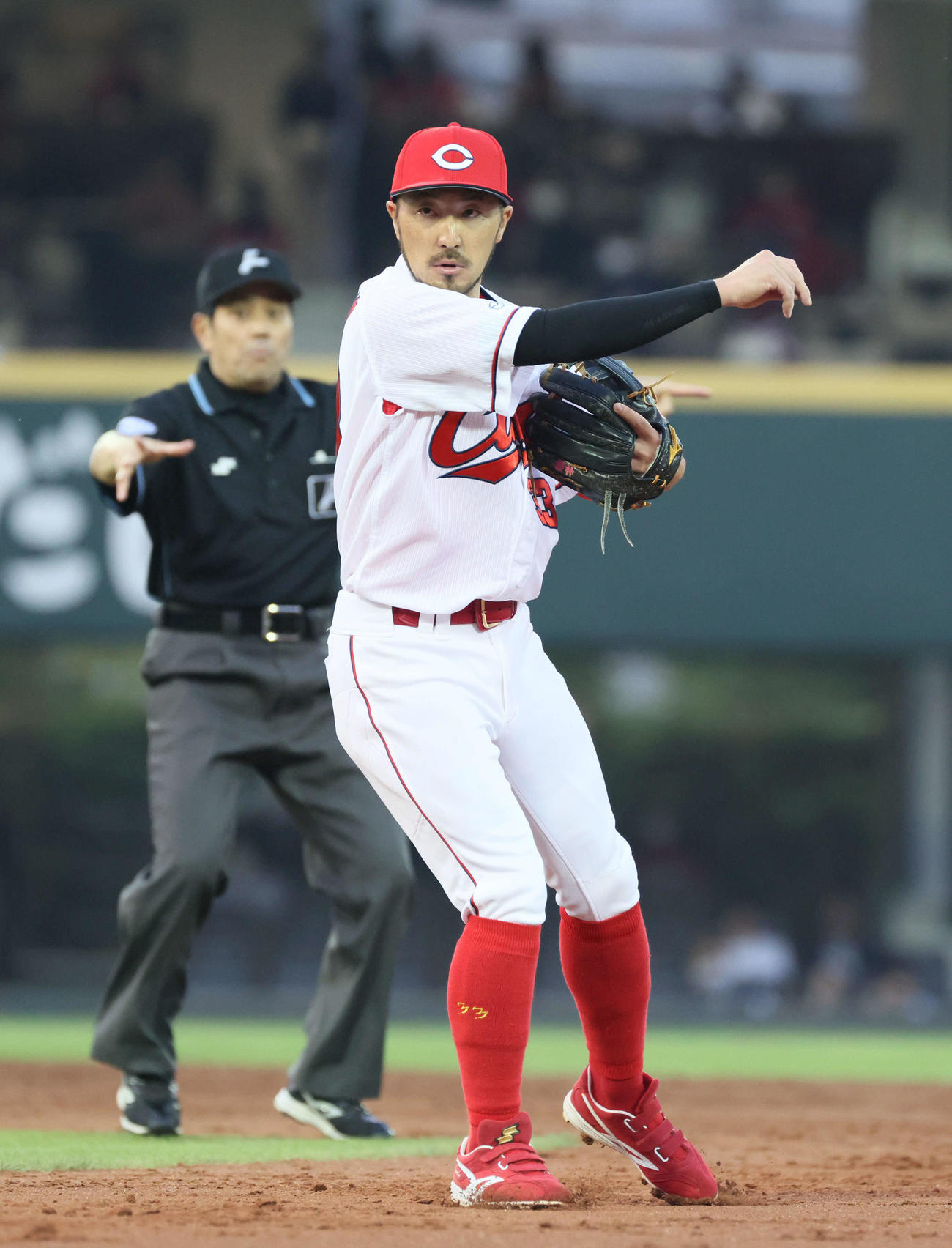 広島菊池涼介（2022年5月25日撮影）