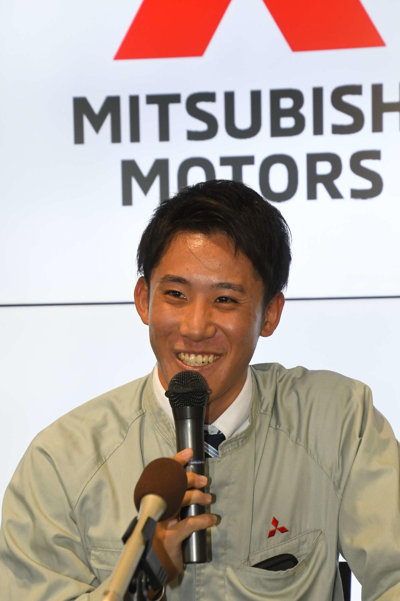 阪神から6位指名を受けた三菱自動車岡崎・富田蓮（2022年10月27日）