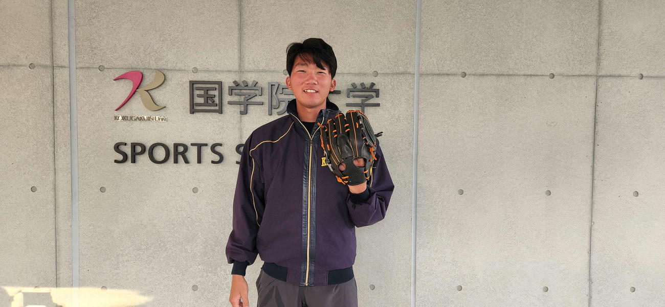 明治神宮大会、初優勝に向け意気込む巨人ドラフト3位指名の田中（撮影・保坂淑子）