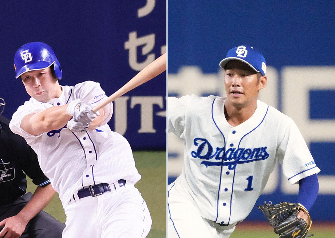 阿部寿樹（左）と京田陽太