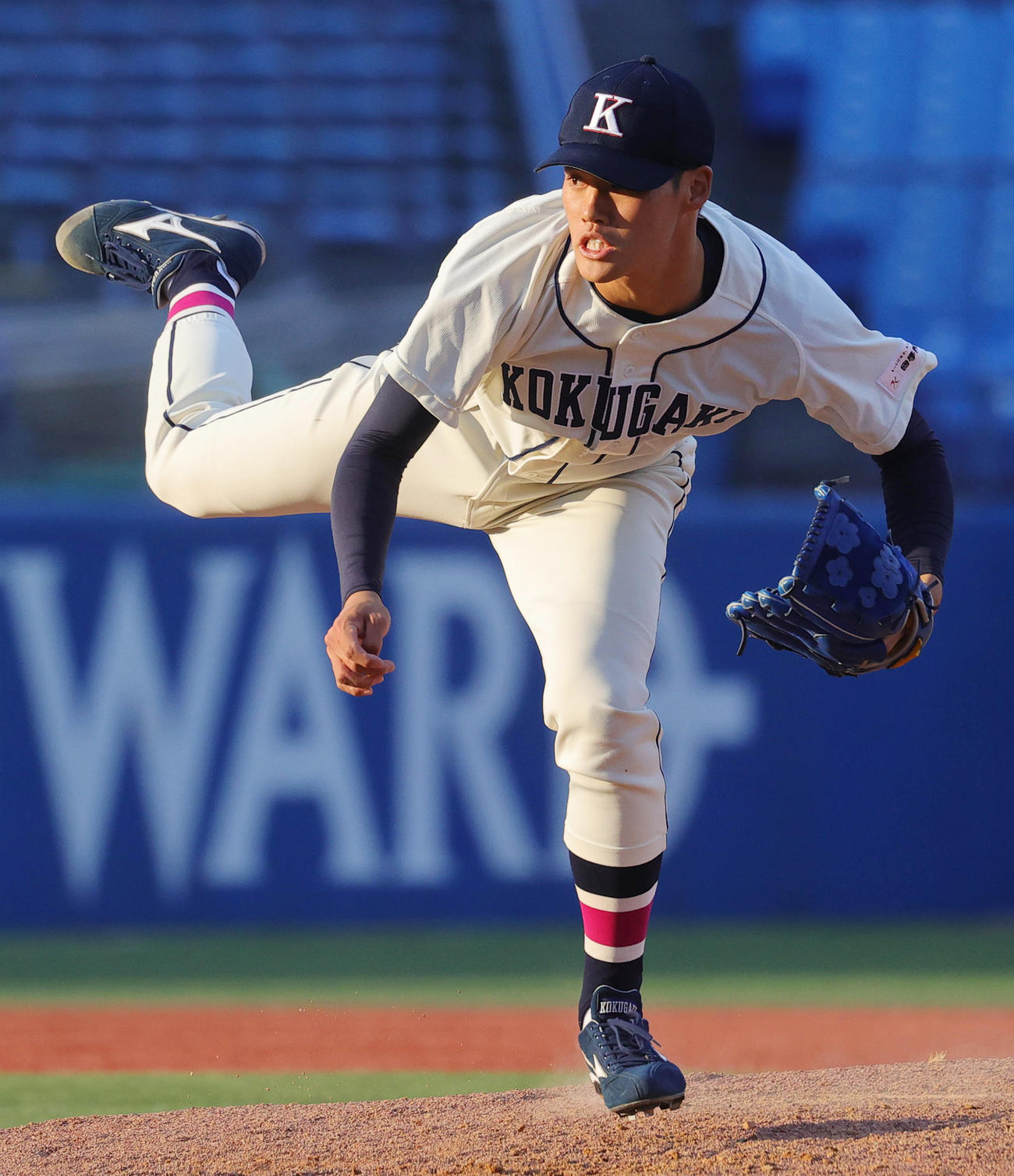 国学院大対仙台大　国学院大2番手の坂口（撮影・野上伸悟）