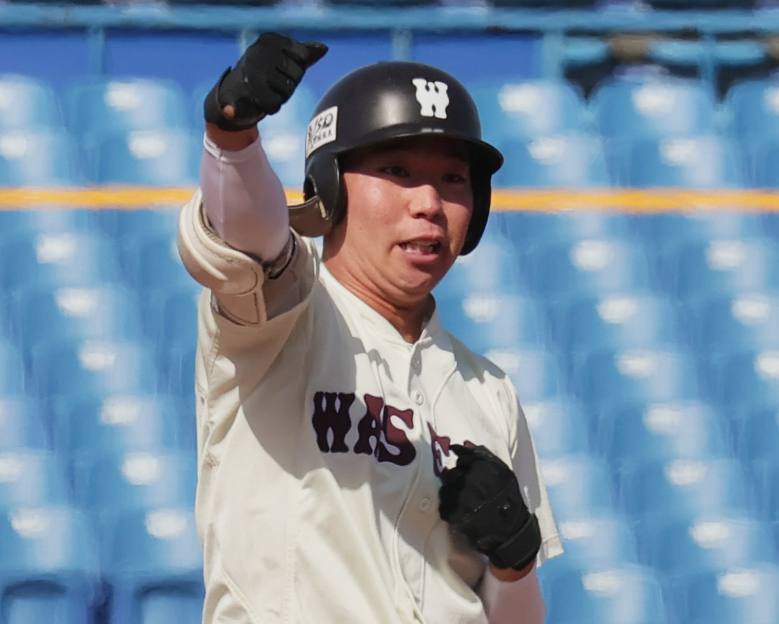 早大・森田朝陽（2022年4月30日撮影）