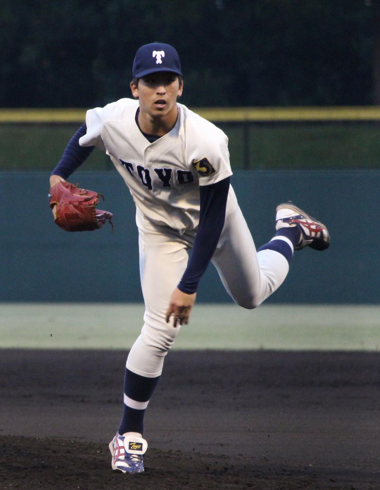 東洋大・細野晴希（2022年10月22日撮影）