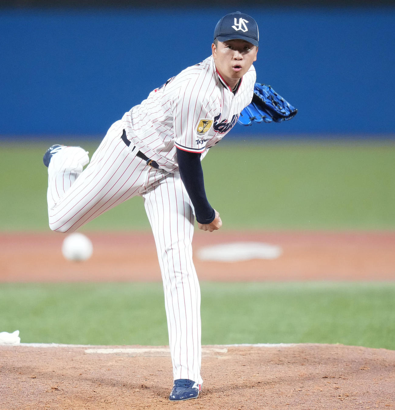 ヤクルト鈴木裕太（2022年8月1日撮影）