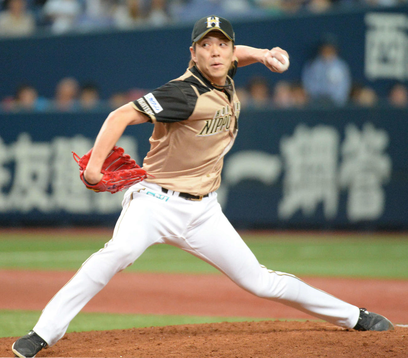 17年9月26日、オリックス対日本ハム　8回裏無死から登板した日本ハム宮西