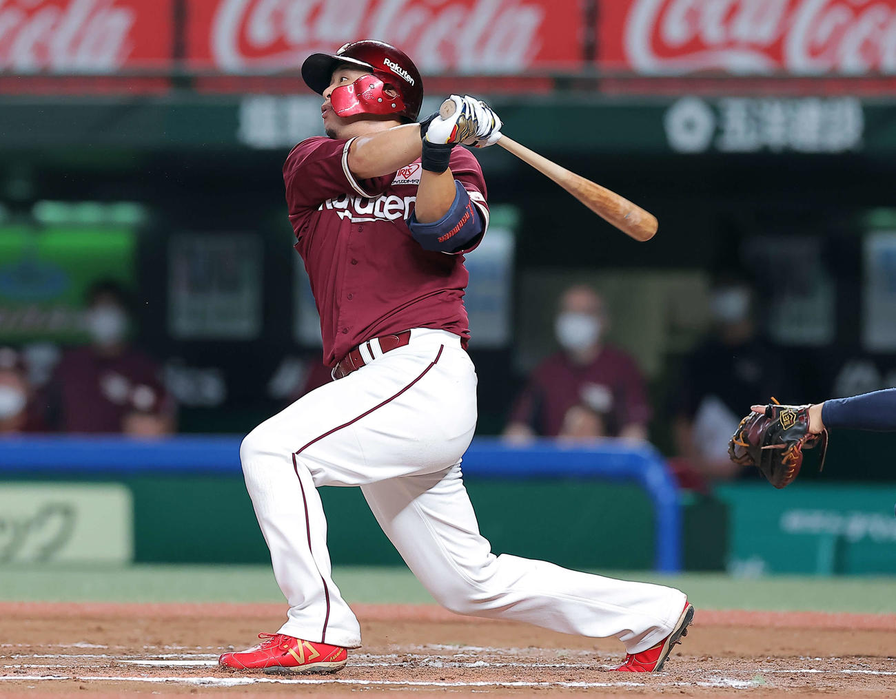 楽天浅村栄斗（2022年9月19日撮影）