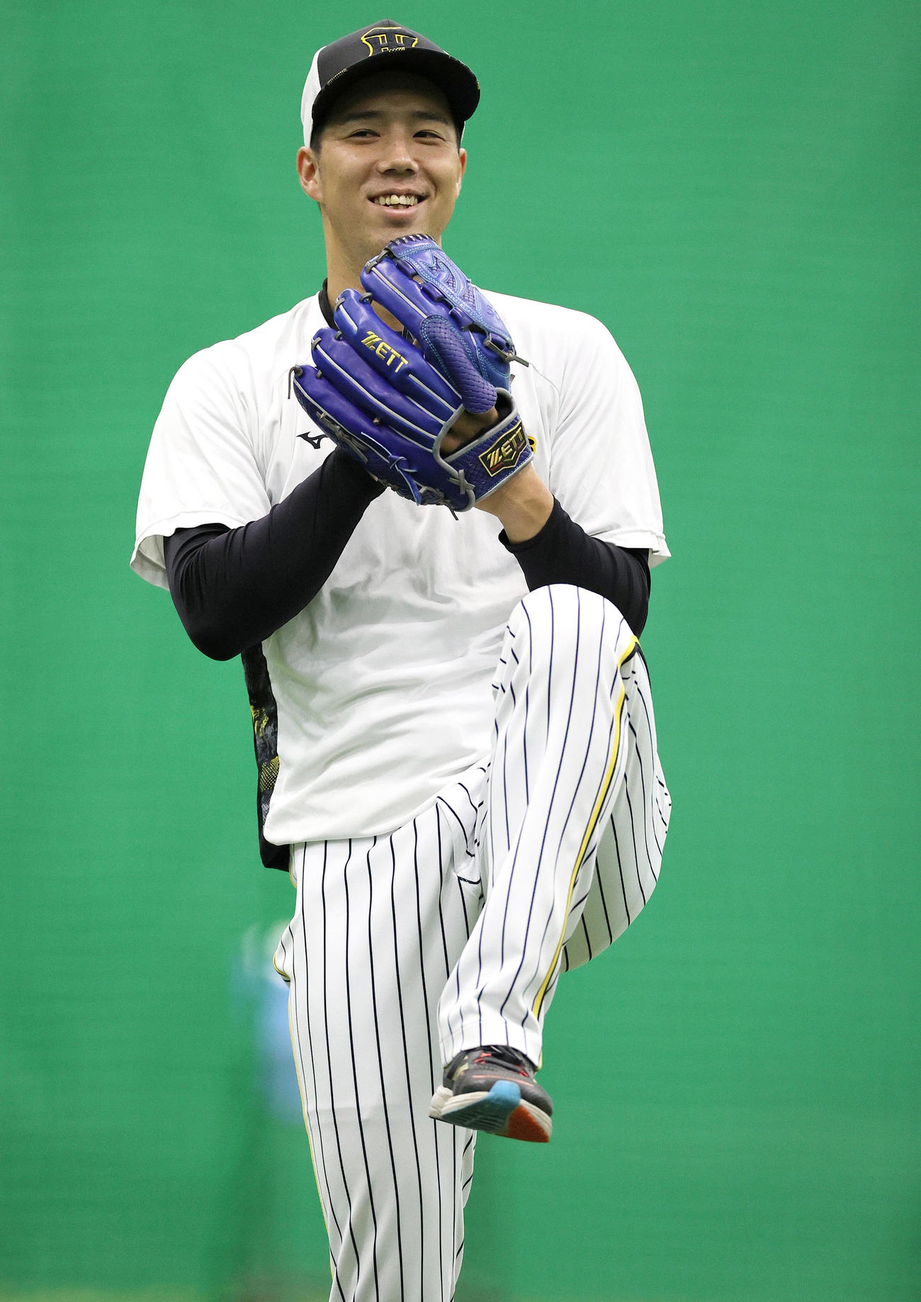 阪神青柳晃洋（2022年10月7日撮影）