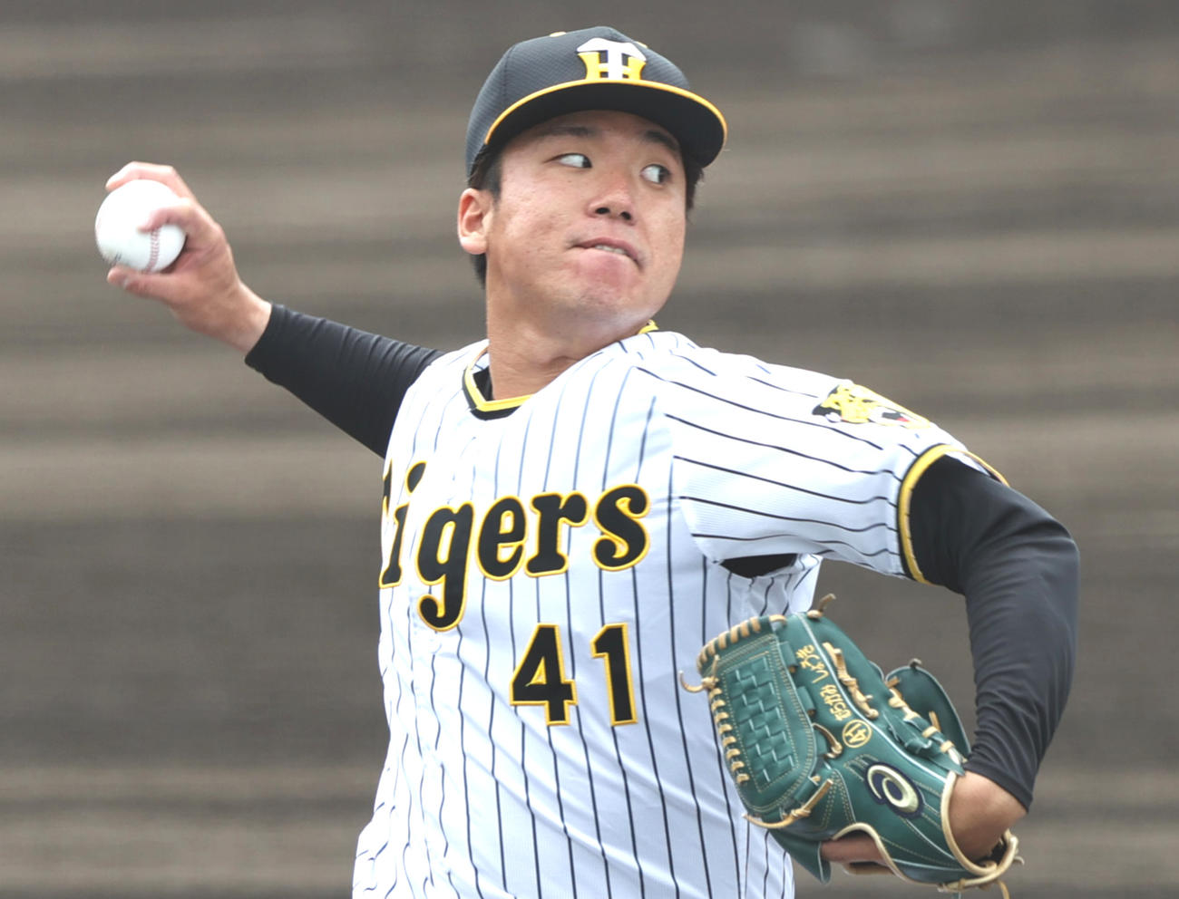 阪神村上頌樹（2022年5月14日撮影）