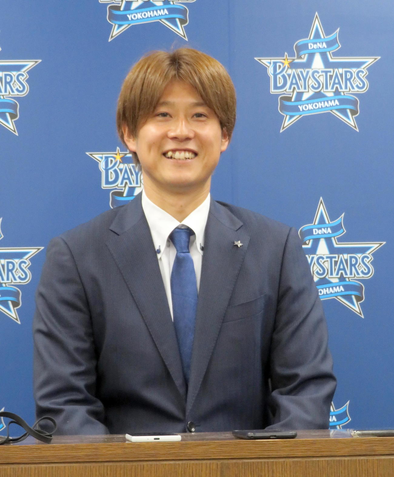 年間通じた1軍での活躍を誓うDeNA平田（撮影・鎌田直秀）