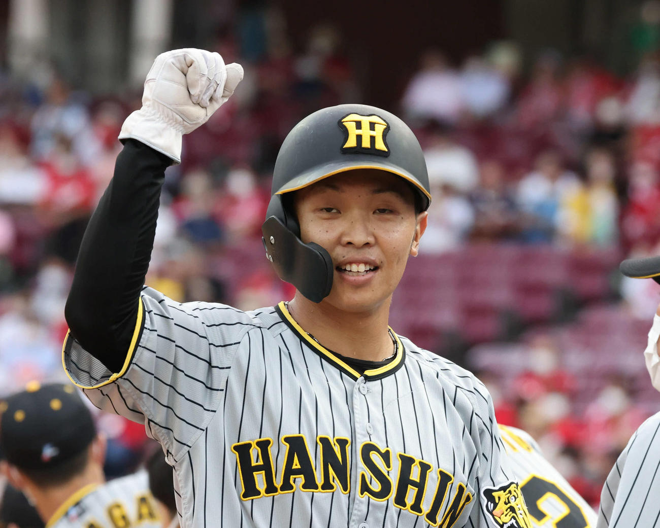 阪神島田海吏（2022年8月5日撮影）