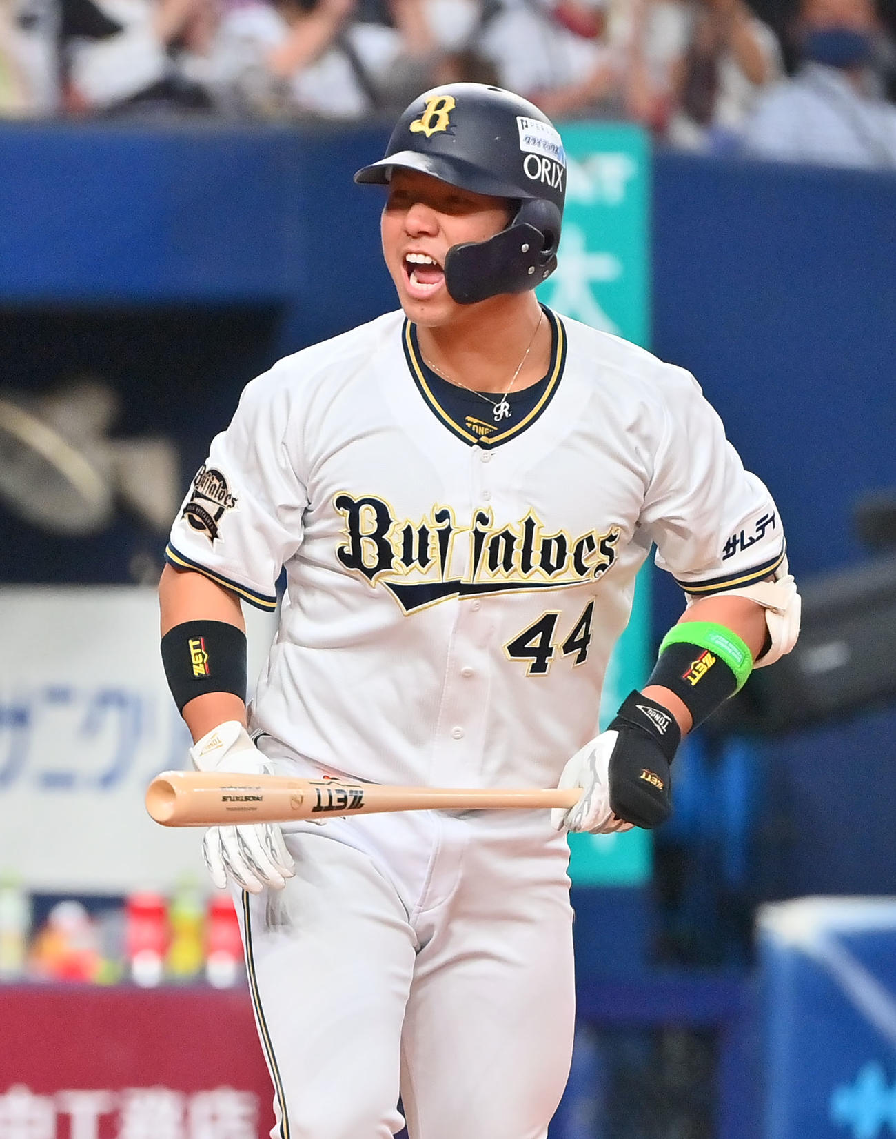 オリックス頓宮裕真（2022年10月12日撮影）