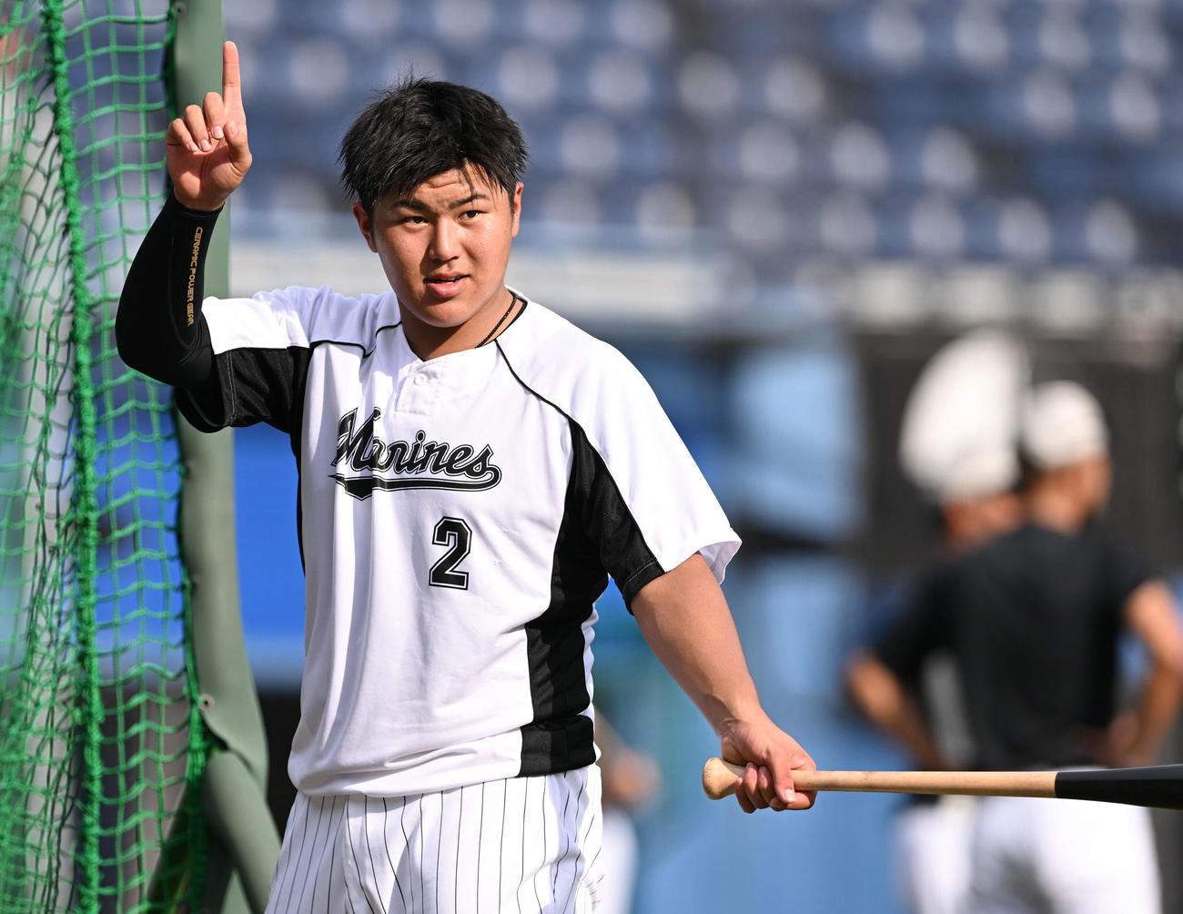 ロッテ松川虎生（2022年9月13日撮影）
